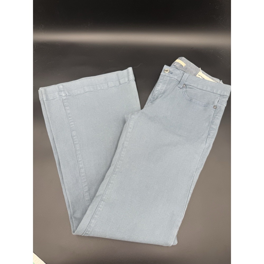Gap Limited NWT Trousers Flare Bell Bottom Slate Blue Jeans Size 28 Vintage Y2K
